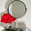 Bling and Beam Vanity Mirror Rhinestone Double Sided Tabletop Glam Bathroom Makeup Beauty Mirror Featuring One Side with 3x Magnification - Image 2