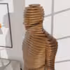 Parametric sculpture decoration - wooden male mannequin - Life-size - CNC and laser cutting files