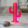 Laser Cut Neon Pink Acrylic Cactus, Great Gift, Modern Sculpture, Kids Room, Office Desk, Minimal Design