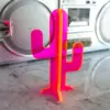 Laser Cut Neon Pink Acrylic Cactus, Great Gift, Modern Sculpture, Kids Room, Office Desk, Minimal Design - Image 3