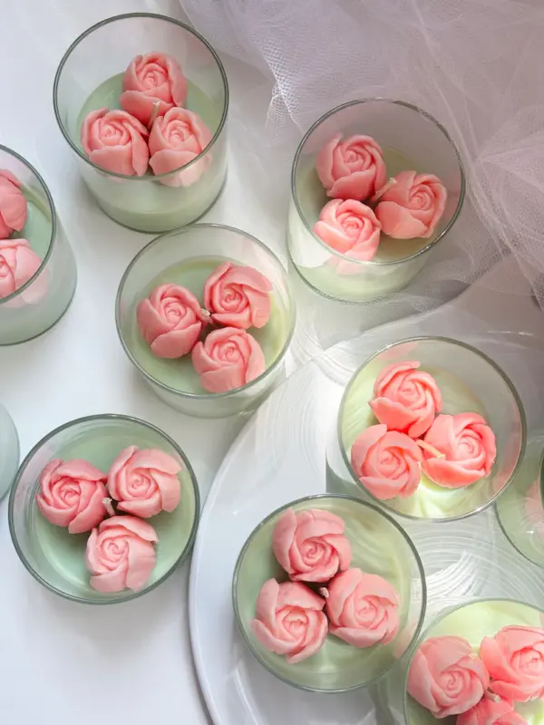 Floral Candle - Unique Bouquet Candle - Image 2