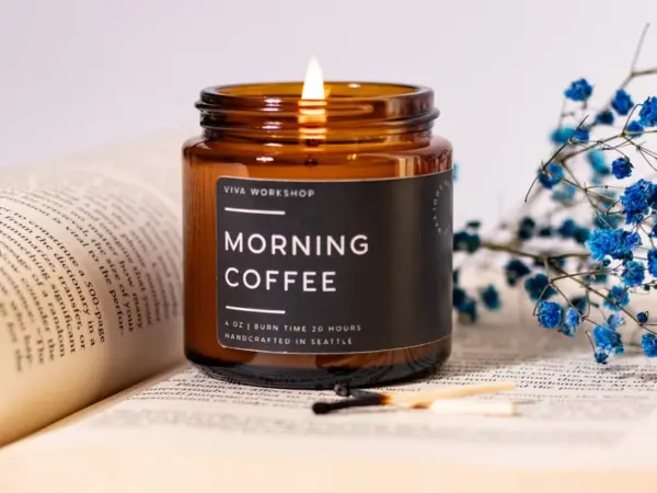 Morning Coffee Wood Wick Candle